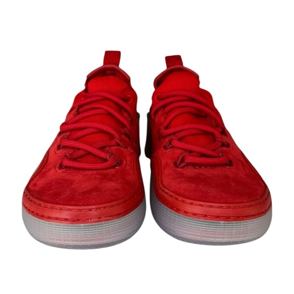 Christian Louboutin Red Arpoador Suede Sneakers Size 37 - Picture 3 of 11